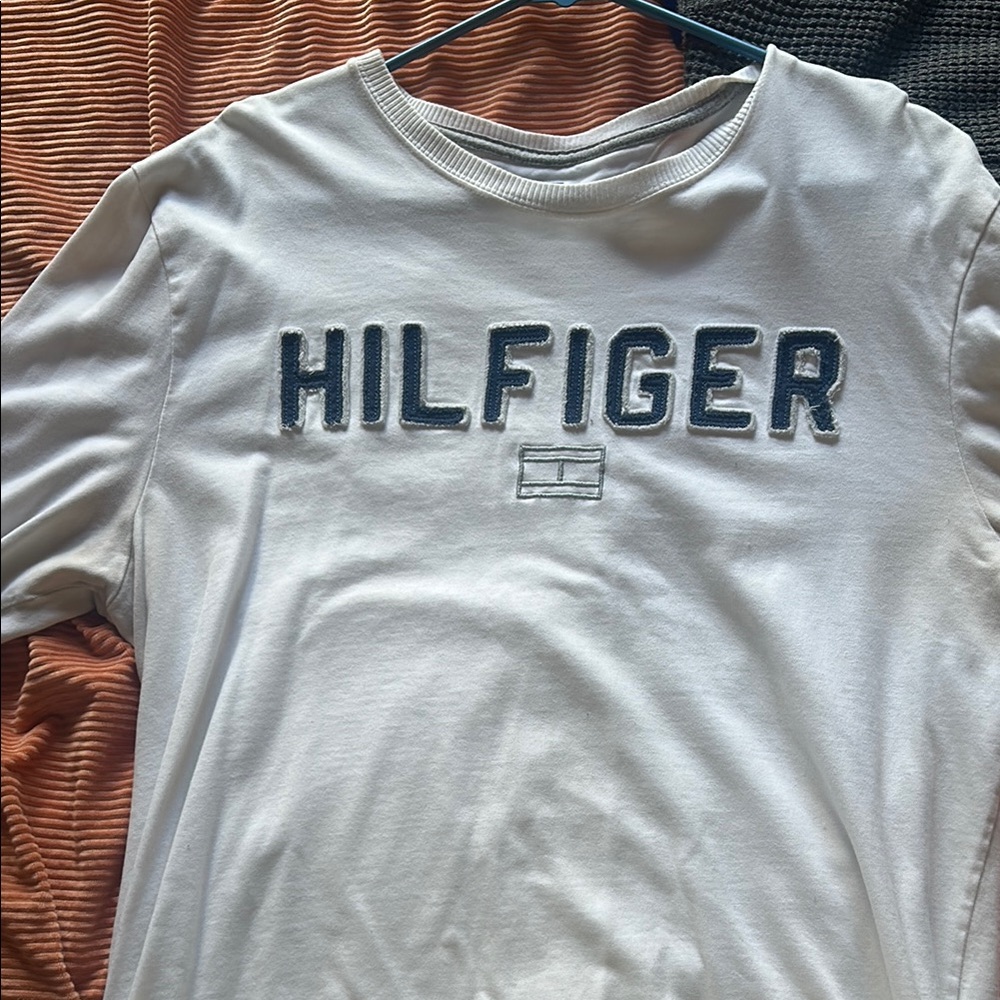 Tommy Hilfiger White Crew Neck Shirt